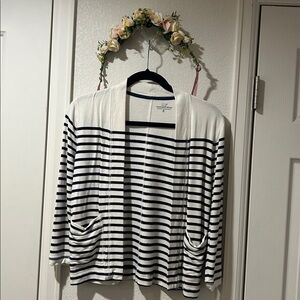 Vineyard Vines Girls Dreamcloth Open Striped Cardigan
